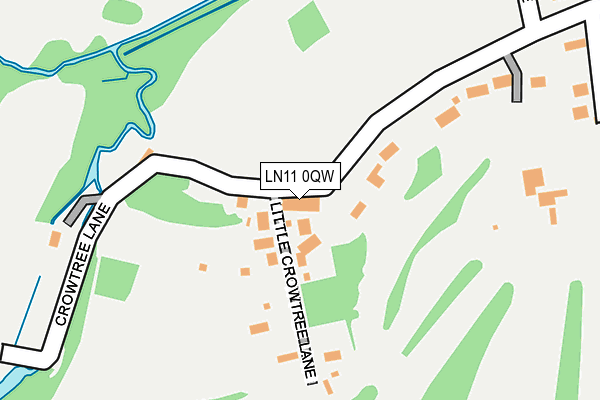LN11 0QW map - OS OpenMap – Local (Ordnance Survey)