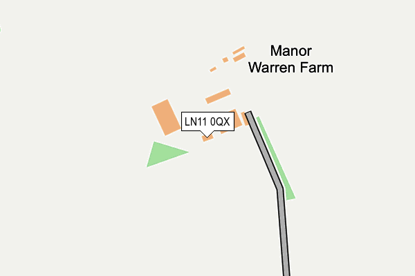 LN11 0QX map - OS OpenMap – Local (Ordnance Survey)