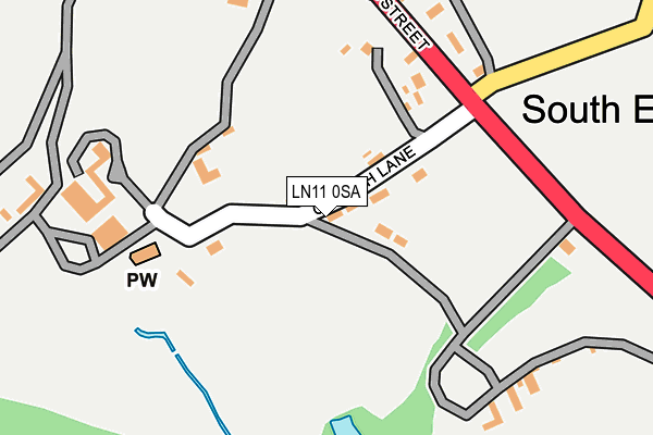 LN11 0SA map - OS OpenMap – Local (Ordnance Survey)