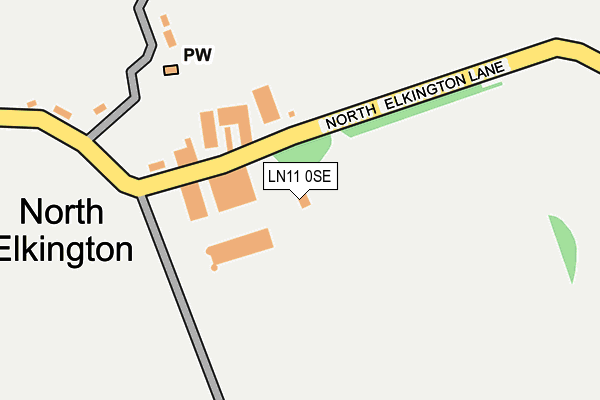 LN11 0SE map - OS OpenMap – Local (Ordnance Survey)