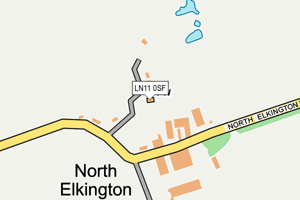 LN11 0SF map - OS OpenMap – Local (Ordnance Survey)