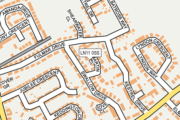 LN11 0SS map - OS OpenMap – Local (Ordnance Survey)