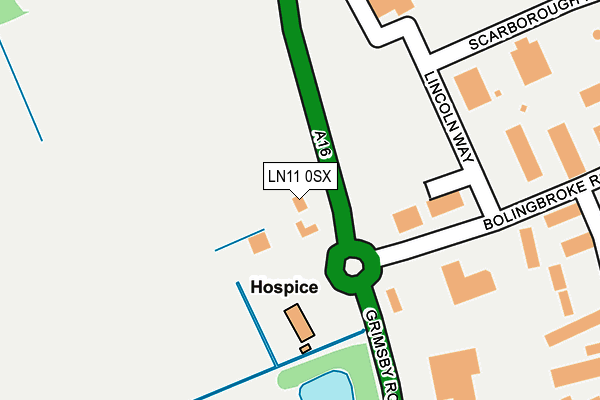 LN11 0SX map - OS OpenMap – Local (Ordnance Survey)