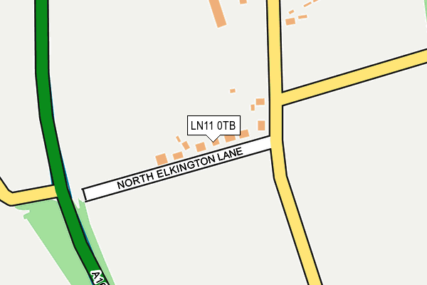 LN11 0TB map - OS OpenMap – Local (Ordnance Survey)