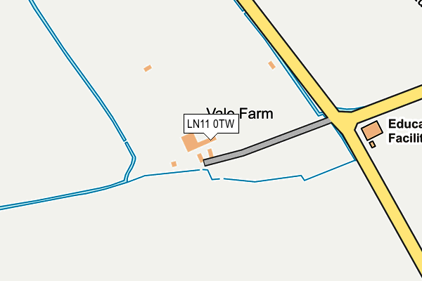LN11 0TW map - OS OpenMap – Local (Ordnance Survey)