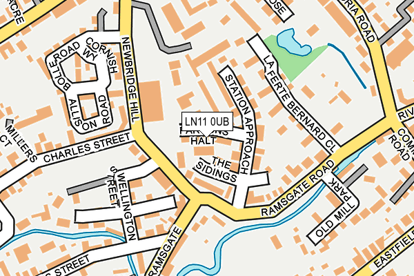 LN11 0UB map - OS OpenMap – Local (Ordnance Survey)