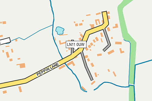 LN11 0UW map - OS OpenMap – Local (Ordnance Survey)