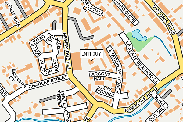 LN11 0UY map - OS OpenMap – Local (Ordnance Survey)