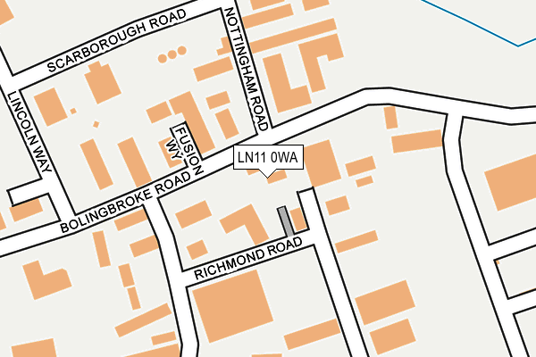Map of THE MOW CENTRE LTD at local scale