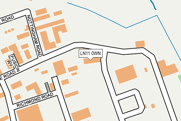 LN11 0WN map - OS OpenMap – Local (Ordnance Survey)