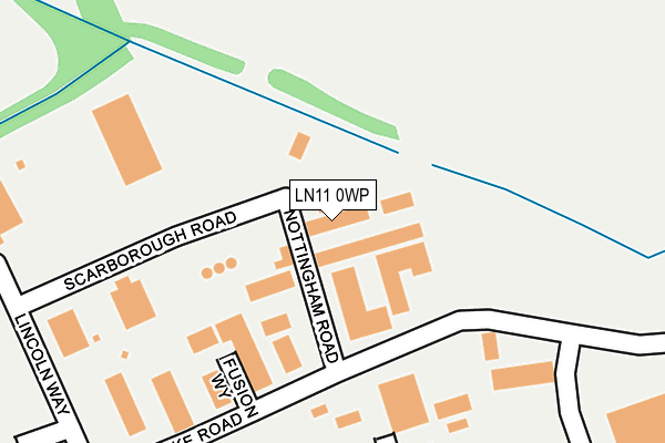 LN11 0WP map - OS OpenMap – Local (Ordnance Survey)