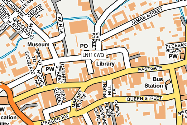 LN11 0WQ map - OS OpenMap – Local (Ordnance Survey)