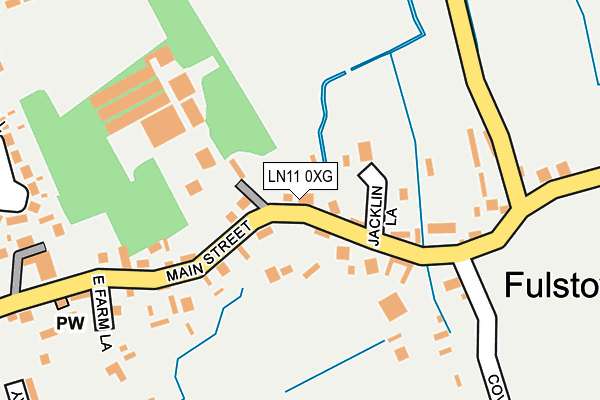 LN11 0XG map - OS OpenMap – Local (Ordnance Survey)