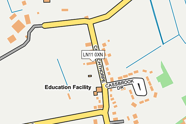 LN11 0XN map - OS OpenMap – Local (Ordnance Survey)
