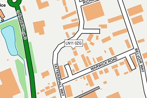 LN11 0ZG map - OS OpenMap – Local (Ordnance Survey)