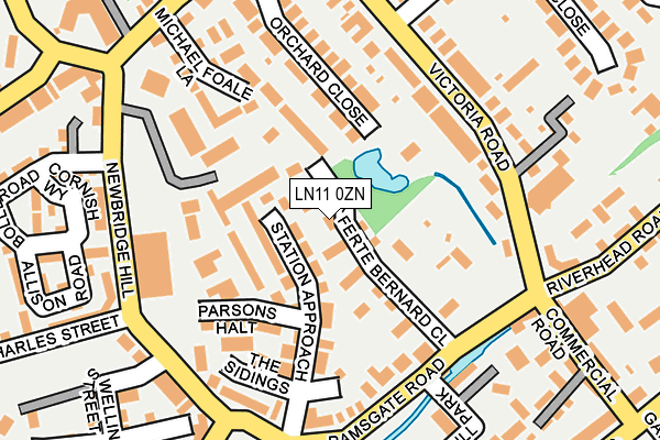 LN11 0ZN map - OS OpenMap – Local (Ordnance Survey)