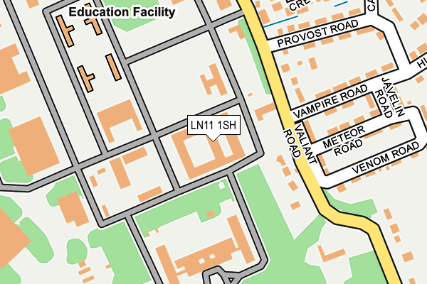 LN11 1SH map - OS OpenMap – Local (Ordnance Survey)