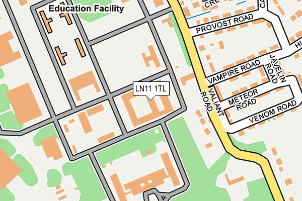 LN11 1TL map - OS OpenMap – Local (Ordnance Survey)