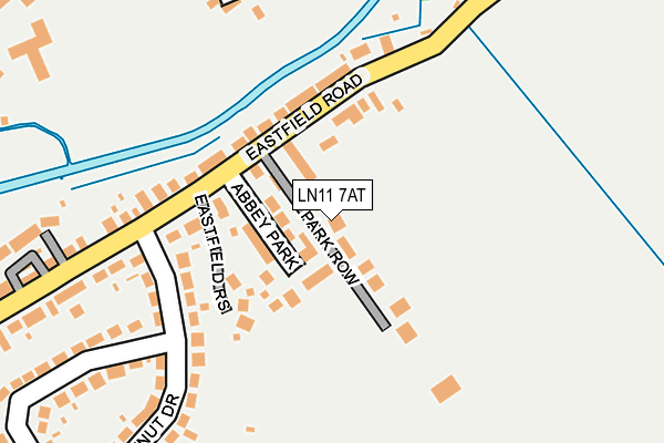 LN11 7AT map - OS OpenMap – Local (Ordnance Survey)