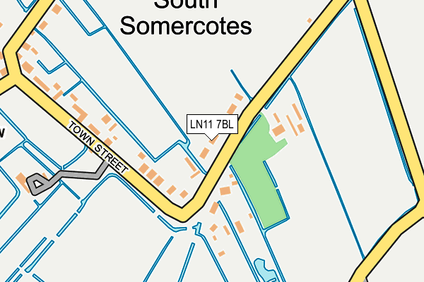 LN11 7BL map - OS OpenMap – Local (Ordnance Survey)