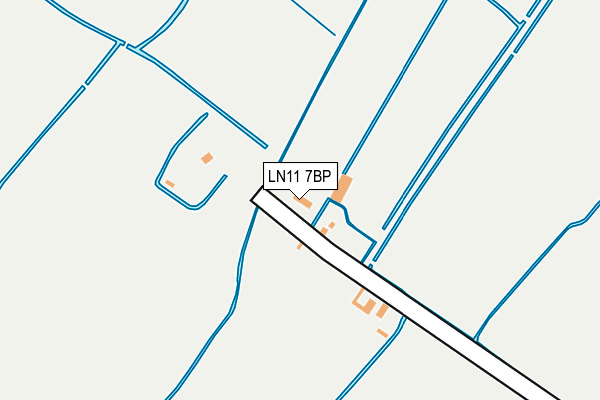 LN11 7BP map - OS OpenMap – Local (Ordnance Survey)