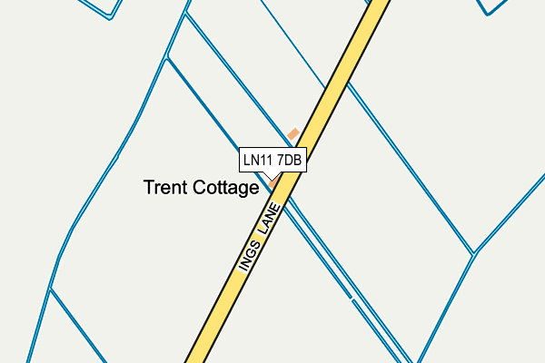 LN11 7DB map - OS OpenMap – Local (Ordnance Survey)