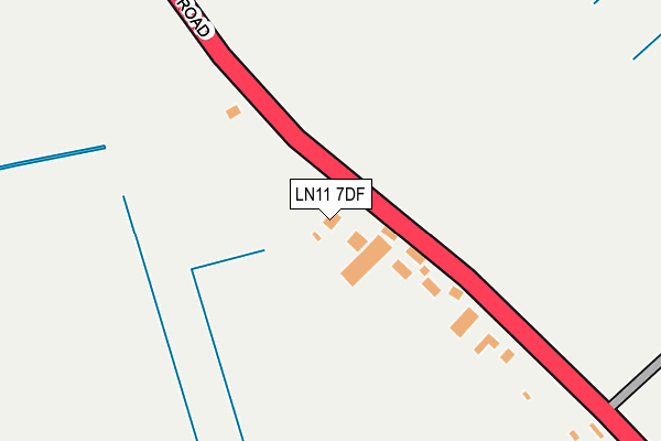 LN11 7DF map - OS OpenMap – Local (Ordnance Survey)
