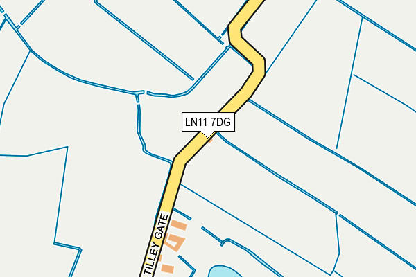 LN11 7DG map - OS OpenMap – Local (Ordnance Survey)