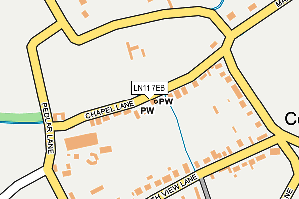 LN11 7EB map - OS OpenMap – Local (Ordnance Survey)
