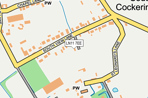 LN11 7EE map - OS OpenMap – Local (Ordnance Survey)