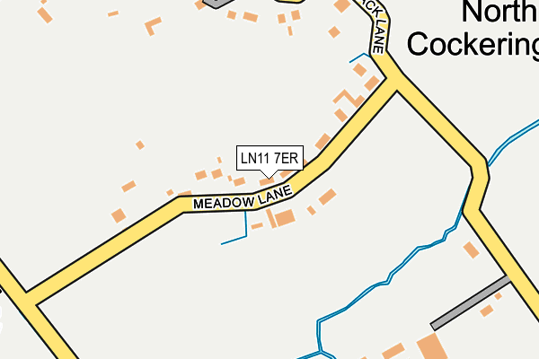 LN11 7ER map - OS OpenMap – Local (Ordnance Survey)