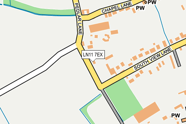 LN11 7EX map - OS OpenMap – Local (Ordnance Survey)