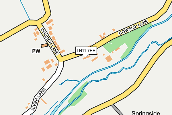 LN11 7HH map - OS OpenMap – Local (Ordnance Survey)