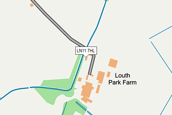 LN11 7HL map - OS OpenMap – Local (Ordnance Survey)