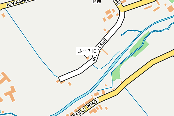 LN11 7HQ map - OS OpenMap – Local (Ordnance Survey)