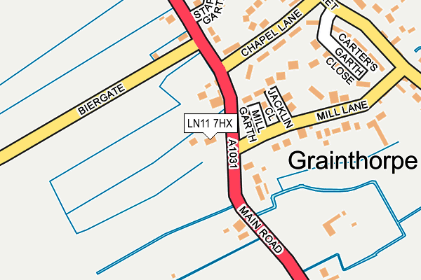 LN11 7HX map - OS OpenMap – Local (Ordnance Survey)