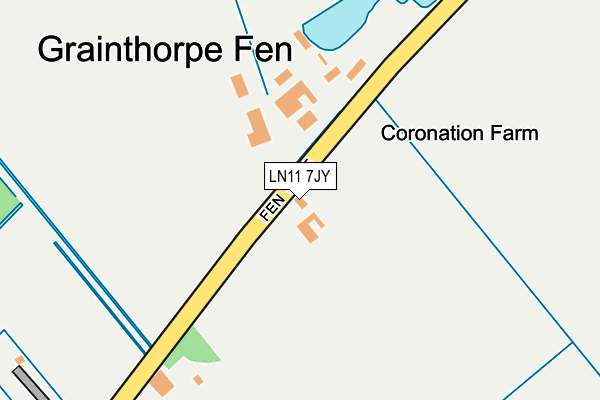 LN11 7JY map - OS OpenMap – Local (Ordnance Survey)