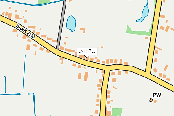 LN11 7LJ map - OS OpenMap – Local (Ordnance Survey)