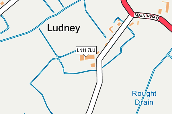 LN11 7LU map - OS OpenMap – Local (Ordnance Survey)