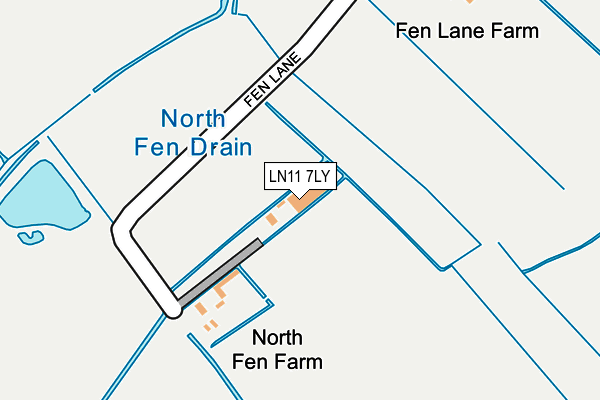 LN11 7LY map - OS OpenMap – Local (Ordnance Survey)