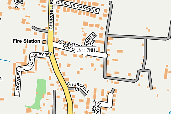LN11 7NH map - OS OpenMap – Local (Ordnance Survey)