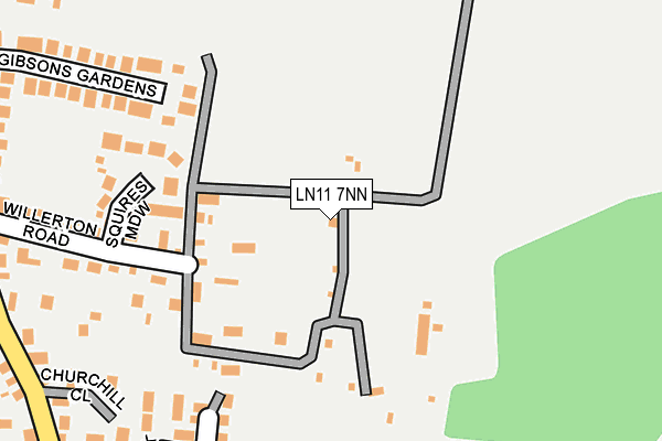 LN11 7NN map - OS OpenMap – Local (Ordnance Survey)