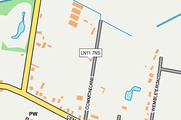 LN11 7NS map - OS OpenMap – Local (Ordnance Survey)