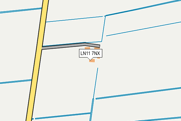 LN11 7NX map - OS OpenMap – Local (Ordnance Survey)