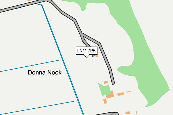 LN11 7PB map - OS OpenMap – Local (Ordnance Survey)