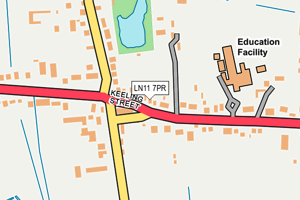 LN11 7PR map - OS OpenMap – Local (Ordnance Survey)