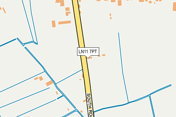 LN11 7PT map - OS OpenMap – Local (Ordnance Survey)