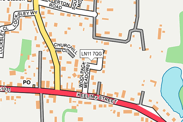 LN11 7QG map - OS OpenMap – Local (Ordnance Survey)