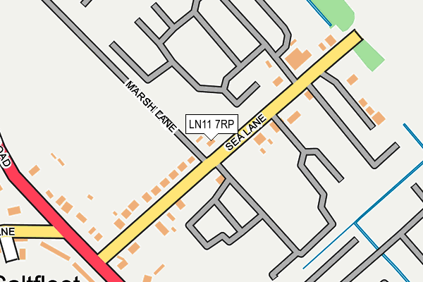 LN11 7RP map - OS OpenMap – Local (Ordnance Survey)