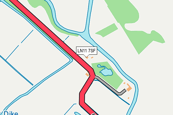LN11 7SF map - OS OpenMap – Local (Ordnance Survey)